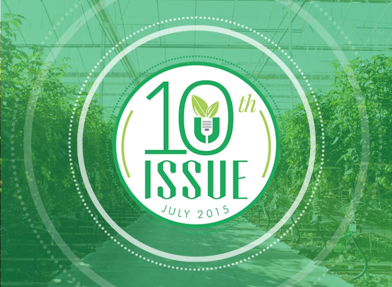 Urban Ag News Issue 10 celebration badge